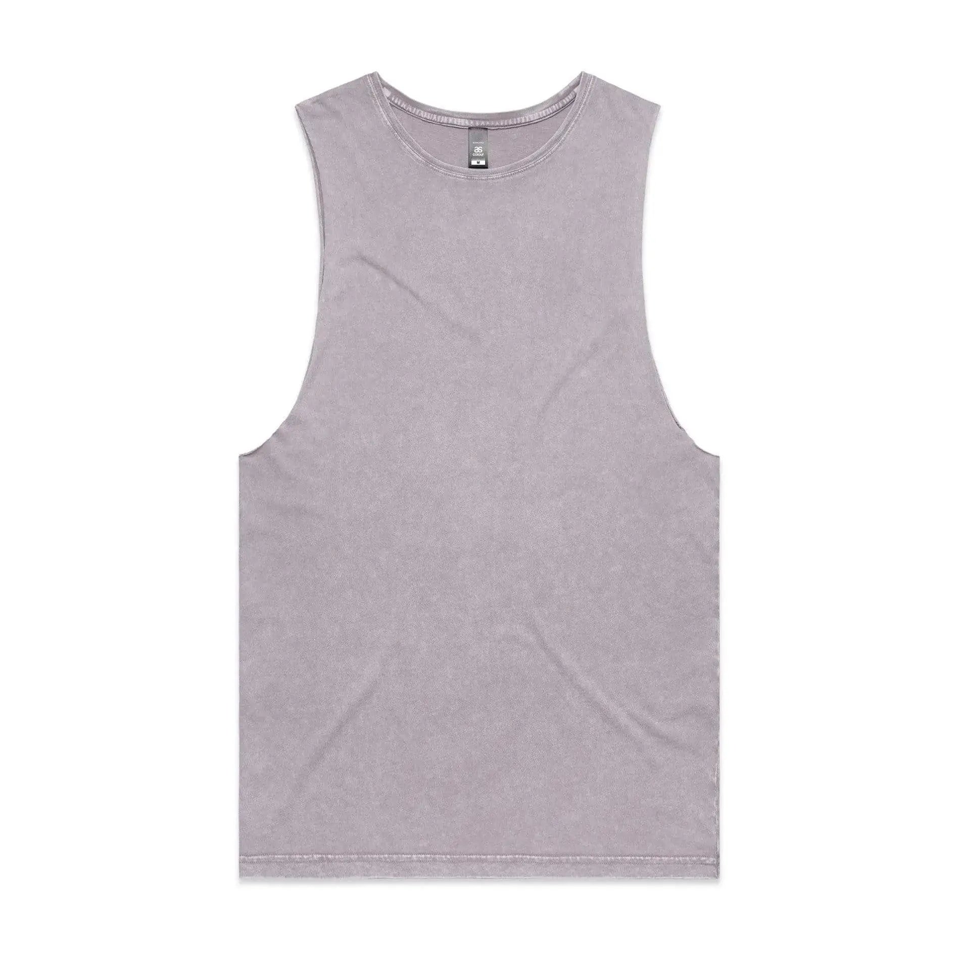 As Colour Men's stone wash barnard tank 5039 Casual Wear As Colour ORCHID STONE XSM